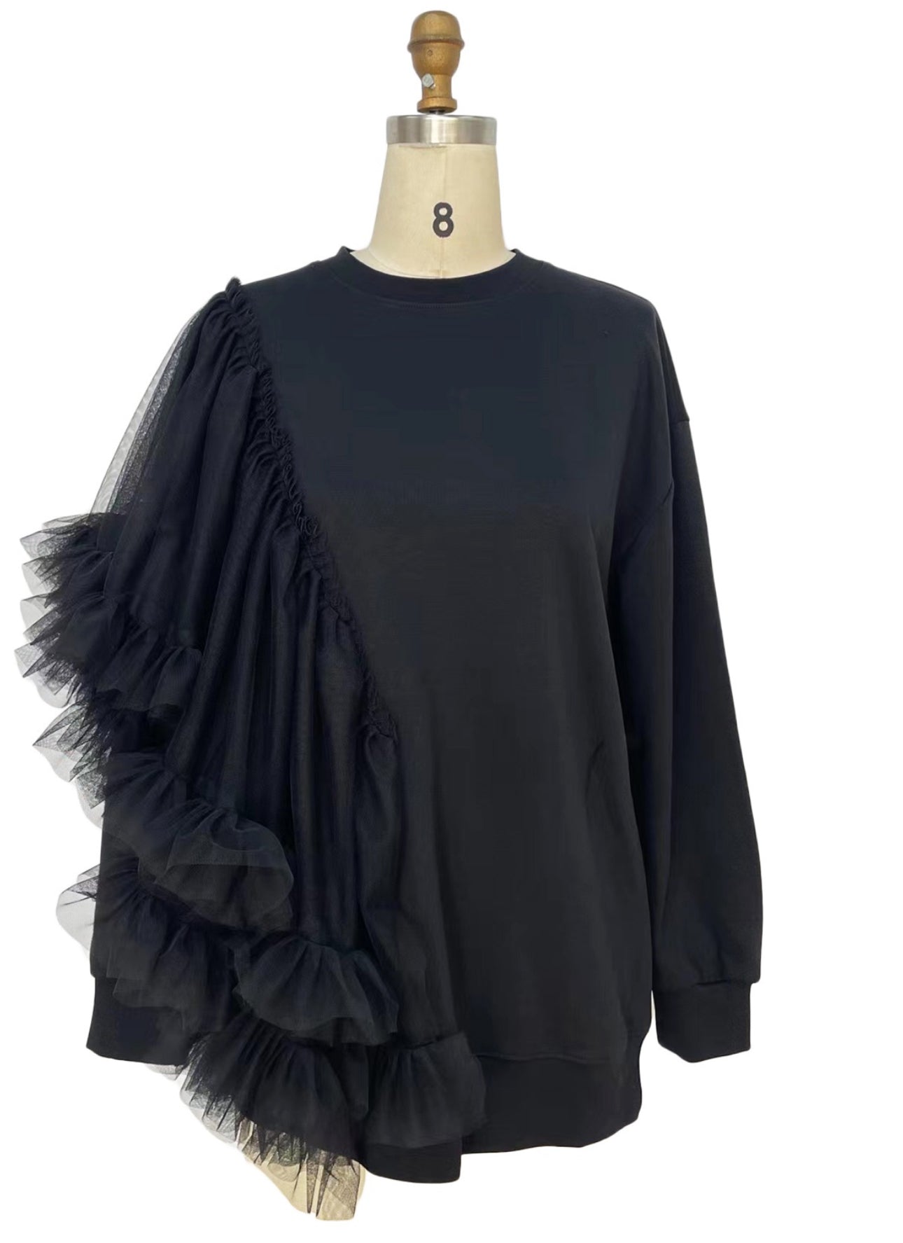 Cover Girl Tulle Sweatshirt (also available in Brown)