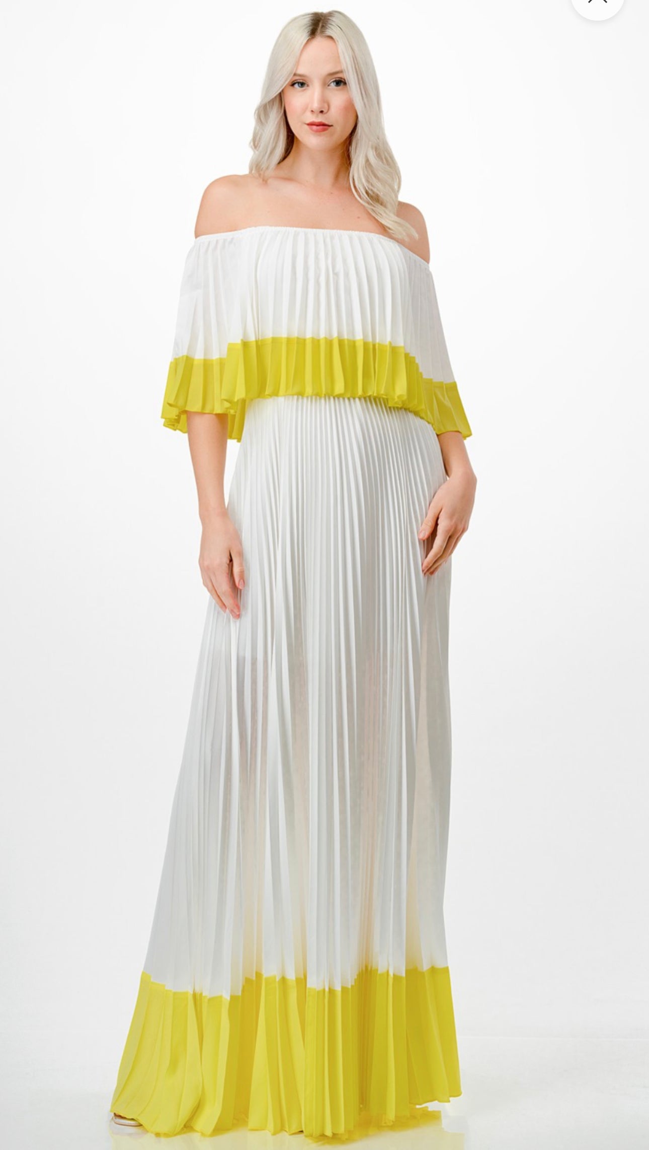 Pleating for You Maxi Dress