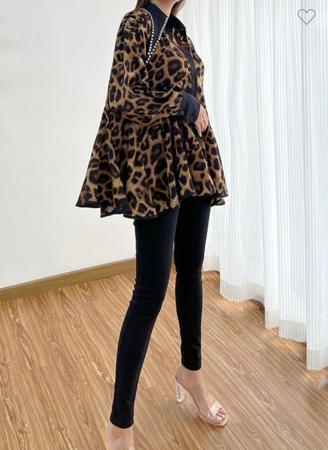 A Flare Affair Diamond Blouse