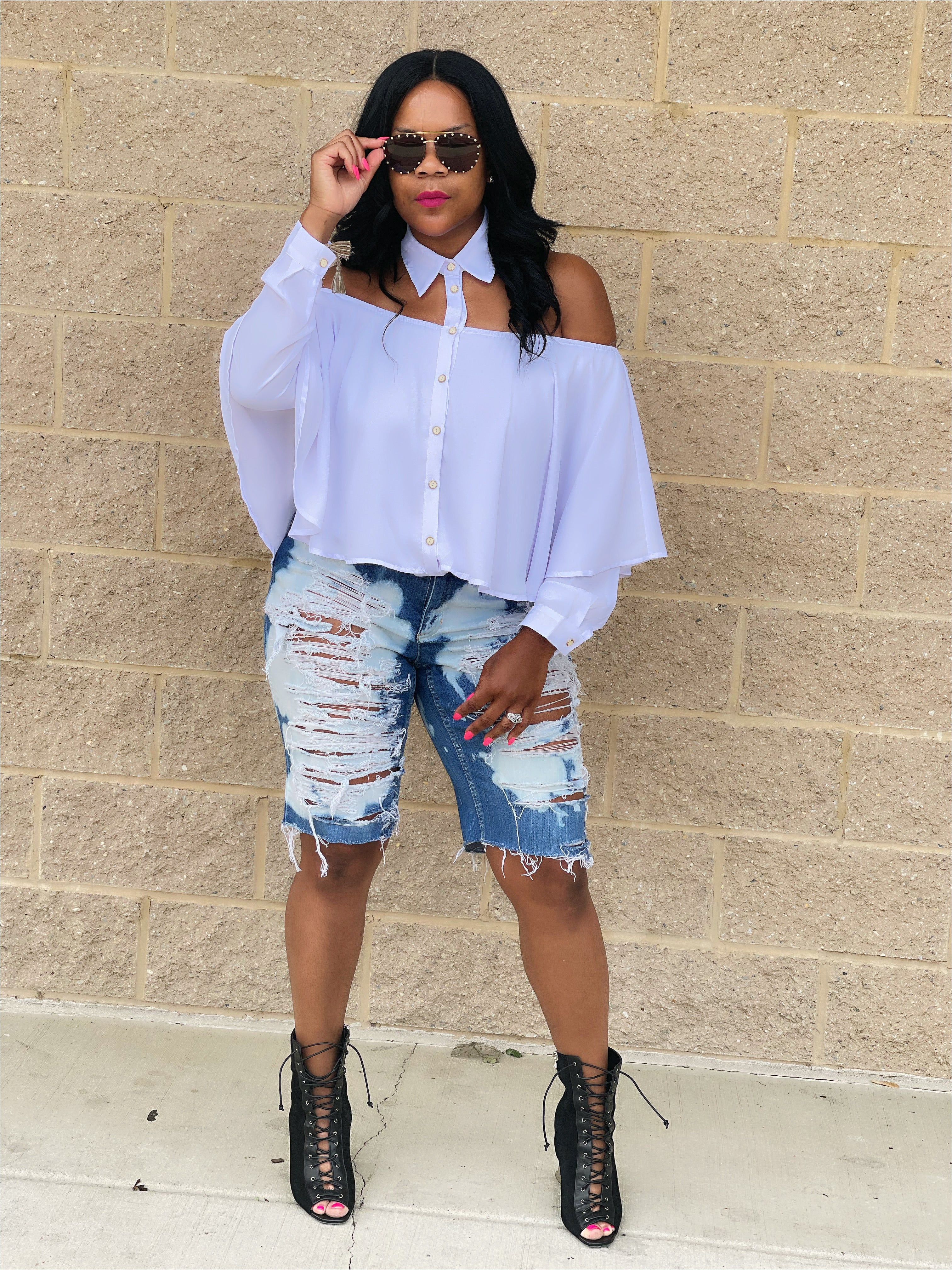 The Official White Collar Boss Blouse